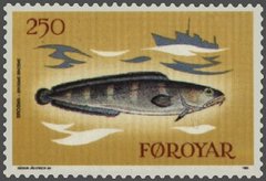 Tusk (Brosme brosme) (on Faroese stamp)