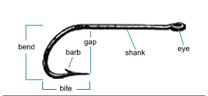 A fishing hook.